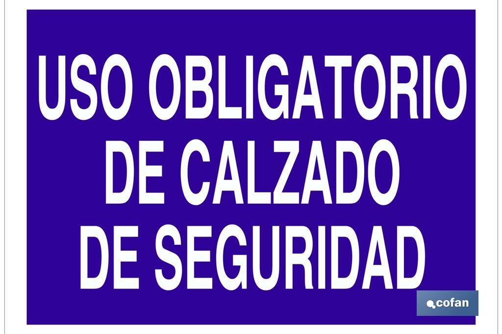 Uso obligatorio de calzado de seguridad